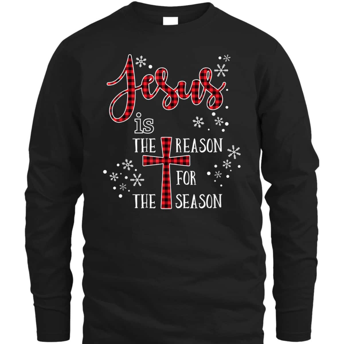 Cute Jesus Is The Reason For The Season Buffalo Plaid Pajama T-Shirt Cute Jesus Is The Reason For The Season Buffalo Plaid Pajama T-Shirt