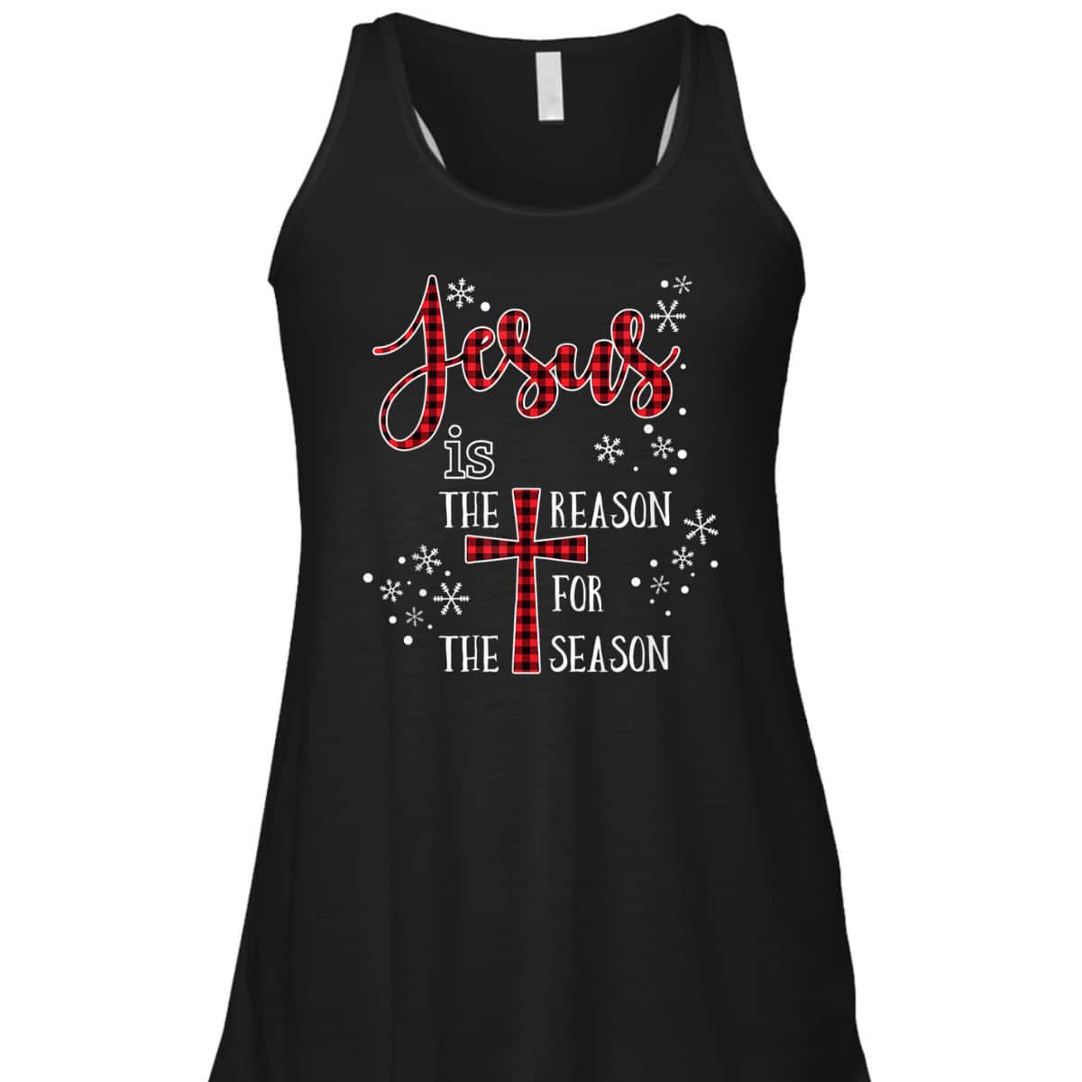 Cute Jesus Is The Reason For The Season Buffalo Plaid Pajama T-Shirt