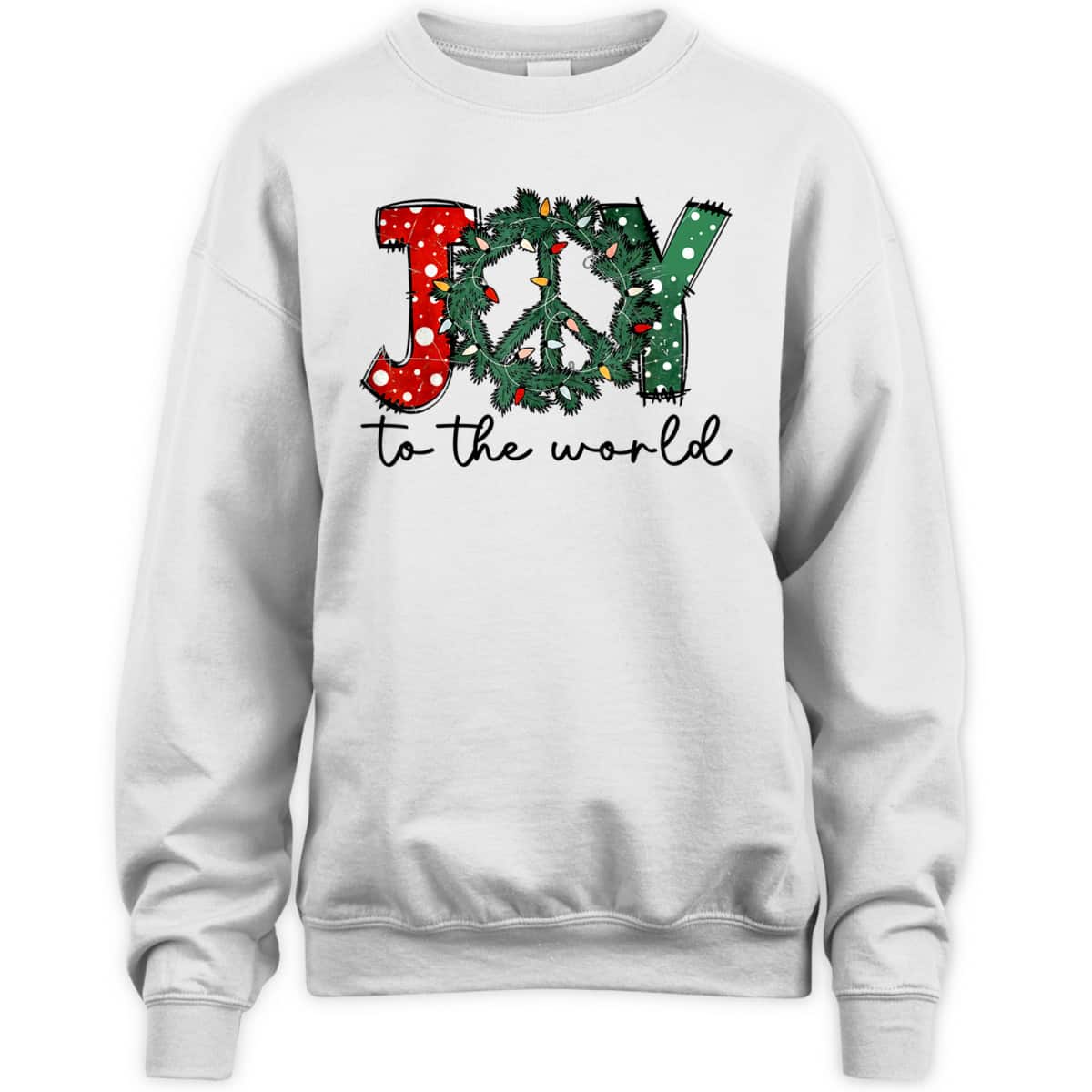 Retro Joy To The World Christmas Jesus Christian Xmas T-Shirt
