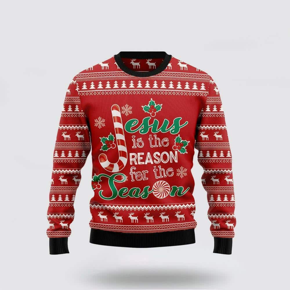 Christian Jesus Is The Reason For The Season Ugly Christmas Ugly Christmas Sweater Christian Jesus Is The Reason For The Season Ugly Christmas Ugly Christmas Sweater