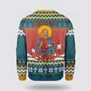 Christian Christ Jesus Holy Shot Ugly Christmas Ugly Christmas Sweater Religious Christmas Gifts