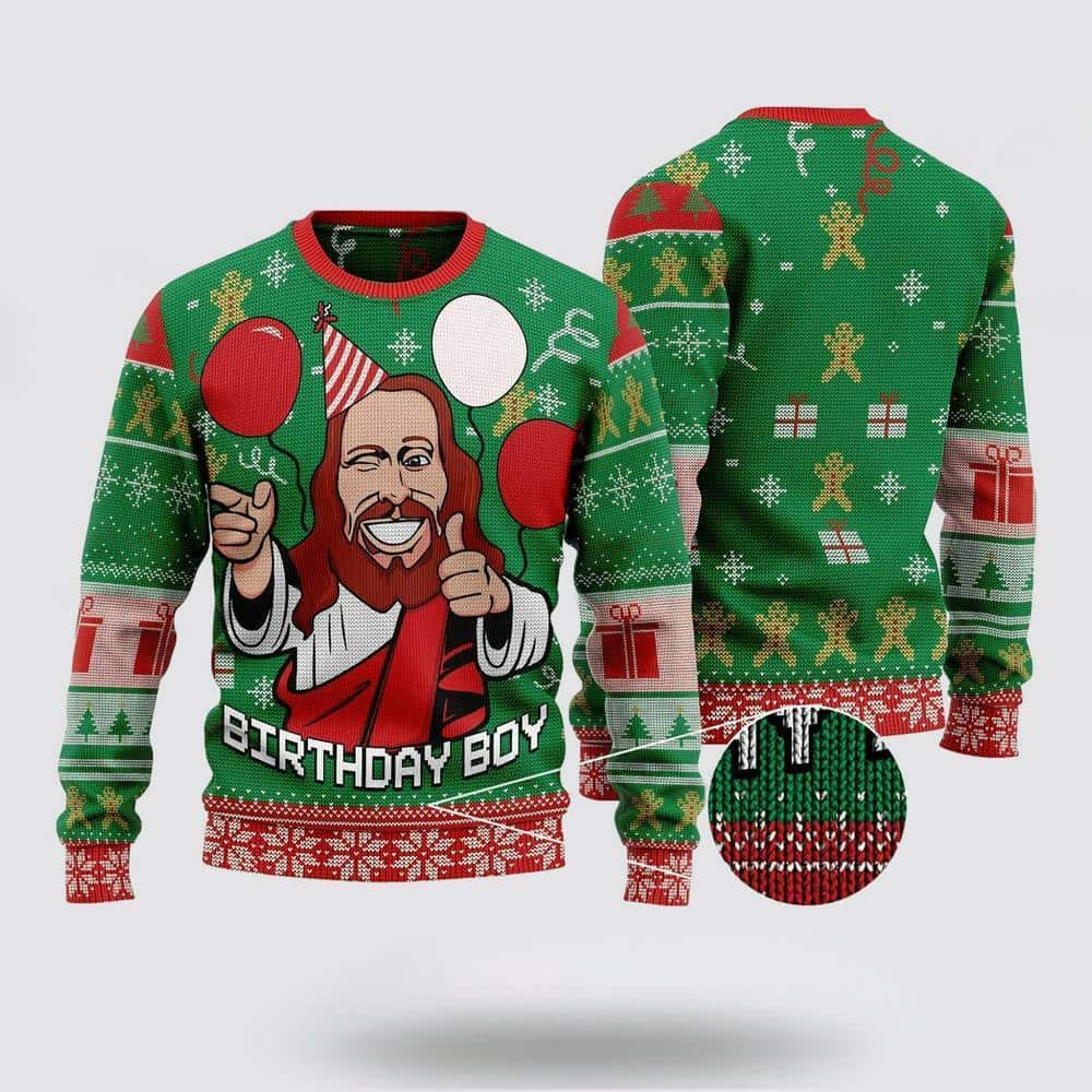 Christian Ugly Christmas Ugly Christmas Sweater Jesus Wished The Birthday Boy Religious Christmas Gifts Christian Ugly Christmas Ugly Christmas Sweater Jesus Wished The Birthday Boy Religious Christmas Gifts