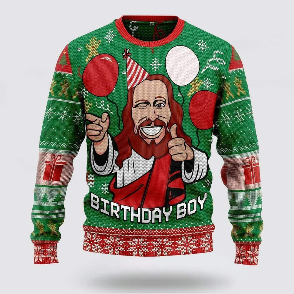 Christian Ugly Christmas Ugly Christmas Sweater Jesus Wished The Birthday Boy Religious Christmas Gifts Christian Ugly Christmas Ugly Christmas Sweater Jesus Wished The Birthday Boy Religious Christmas Gifts