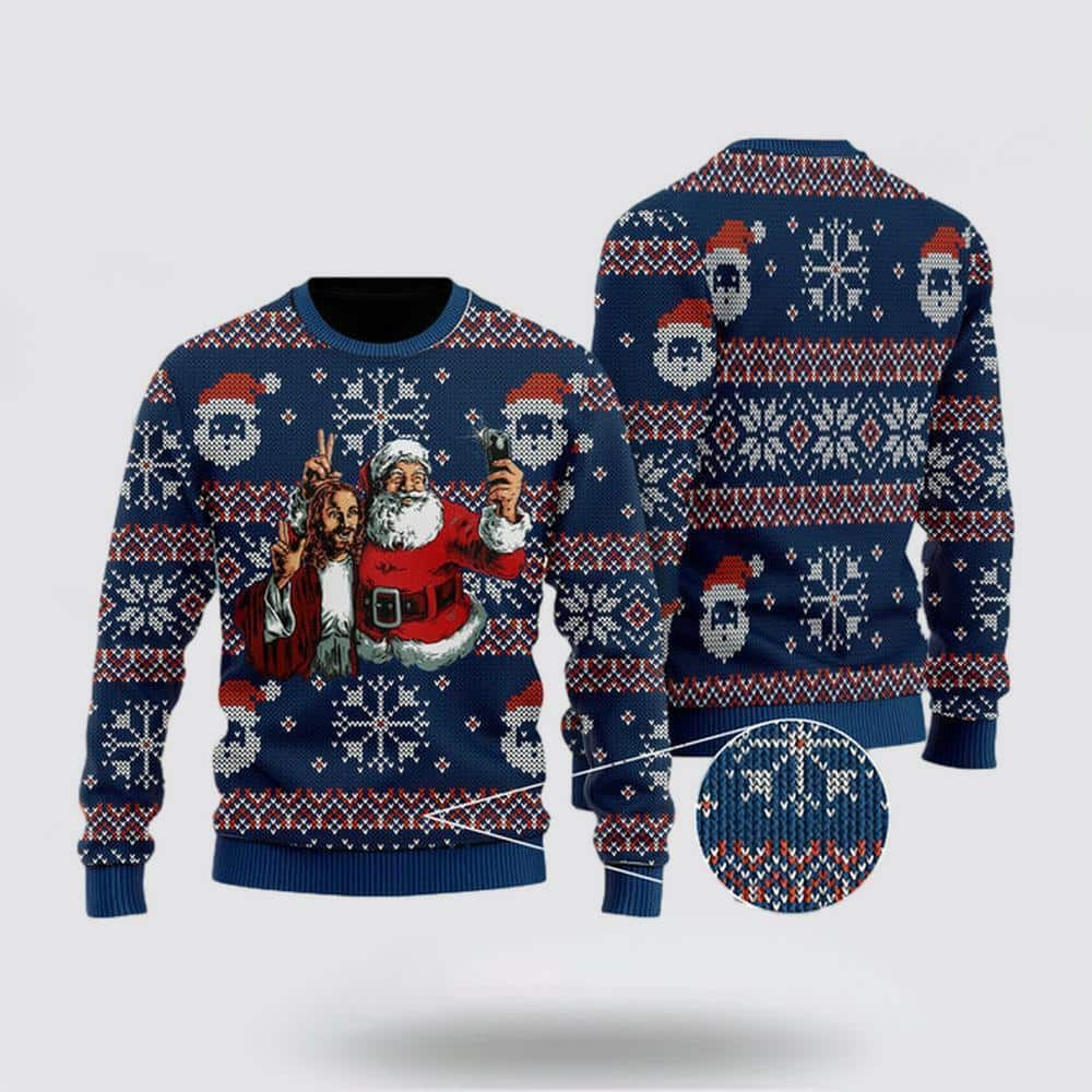 Christian Santa Take A Picture With Jesus Ugly Christmas Ugly Christmas Sweater Religious Christmas Gifts Christian Santa Take A Picture With Jesus Ugly Christmas Ugly Christmas Sweater Religious Christmas Gifts