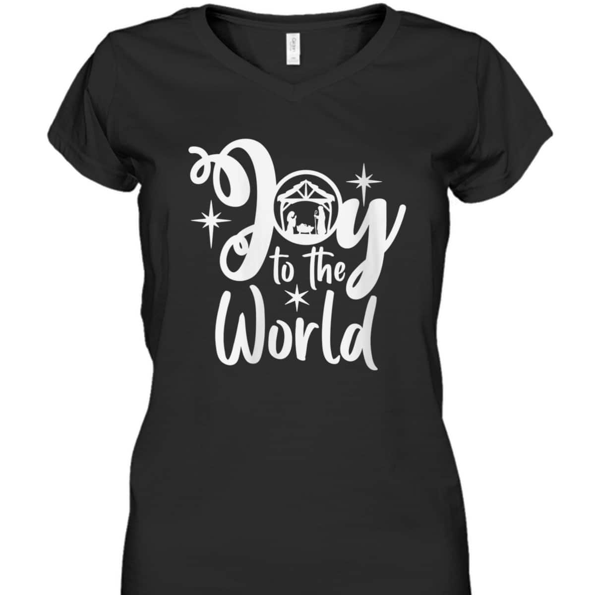 Religious Merry Christmas Joy To The World Nativity Scene Christian Xmas T-Shirt Religious Merry Christmas Joy To The World Nativity Scene Christian Xmas T-Shirt