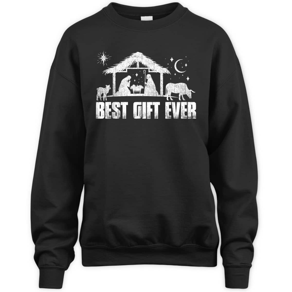 Best Gift Ever Christmas Jesus Nativity Scene Christian Xmas T-Shirt