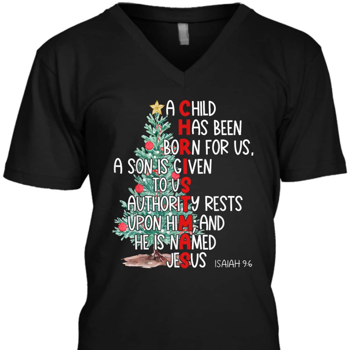 Christmas Jesus Mighty God Isaiah 9:6 Faith Christian Bible Verse He IS Named Jesus T-Shirt Christmas Jesus Mighty God Isaiah 9:6 Faith Christian Bible Verse He IS Named Jesus T-Shirt
