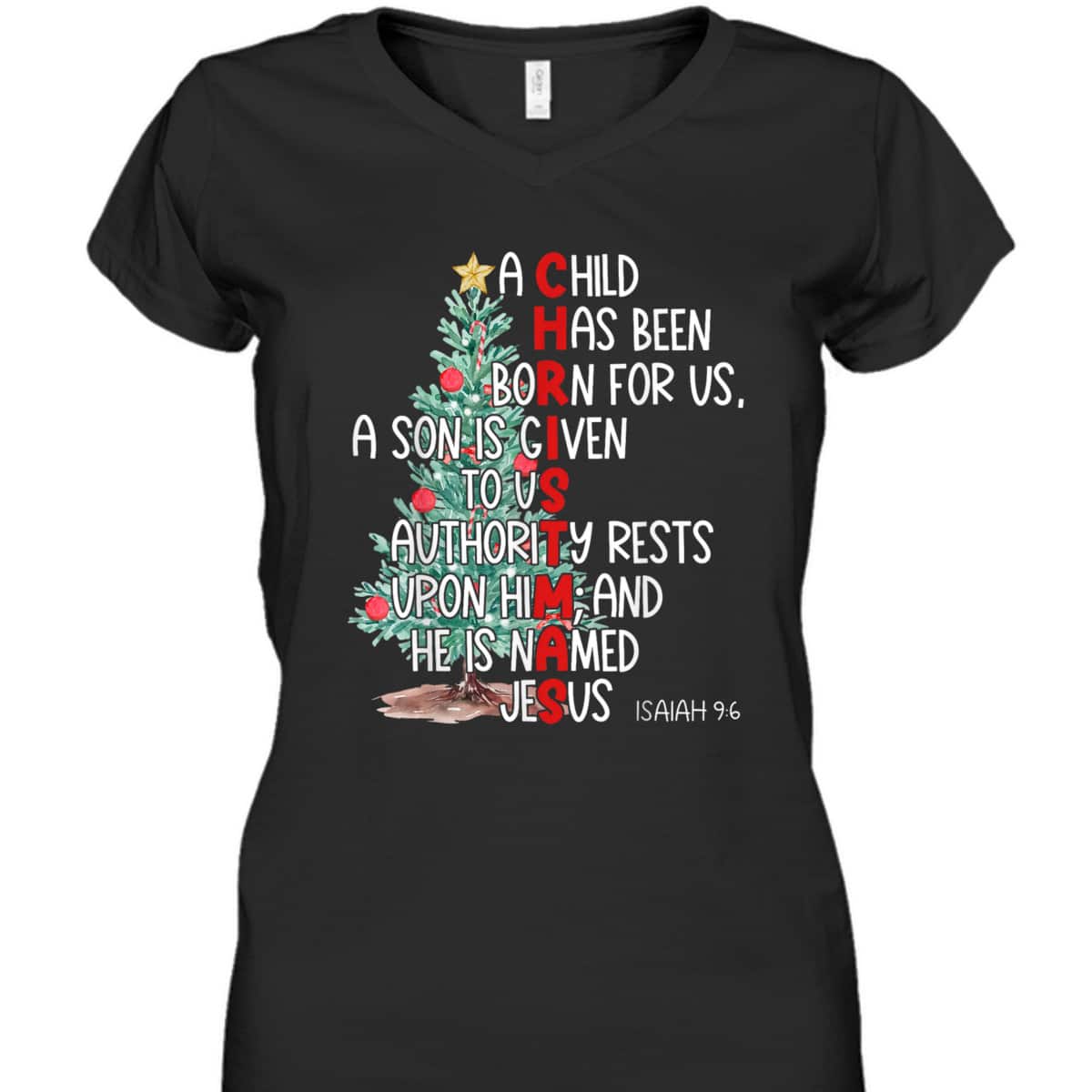 Christmas Jesus Mighty God Isaiah 9:6 Faith Christian Bible Verse He IS Named Jesus T-Shirt Christmas Jesus Mighty God Isaiah 9:6 Faith Christian Bible Verse He IS Named Jesus T-Shirt