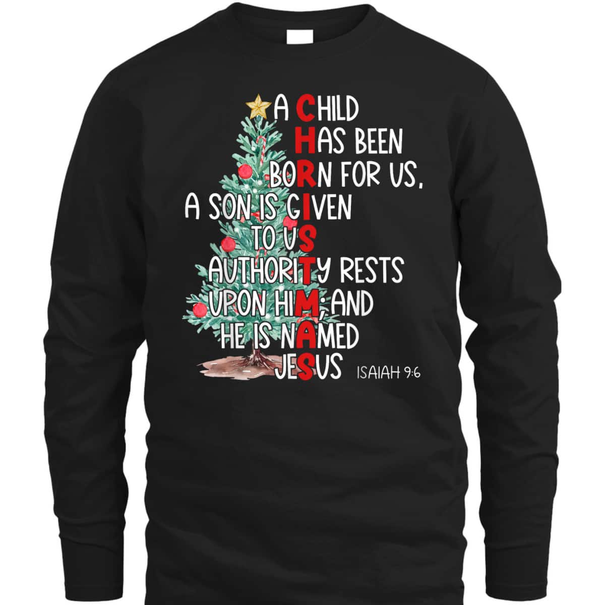 Christmas Jesus Mighty God Isaiah 9:6 Faith Christian Bible Verse He IS Named Jesus T-Shirt Christmas Jesus Mighty God Isaiah 9:6 Faith Christian Bible Verse He IS Named Jesus T-Shirt