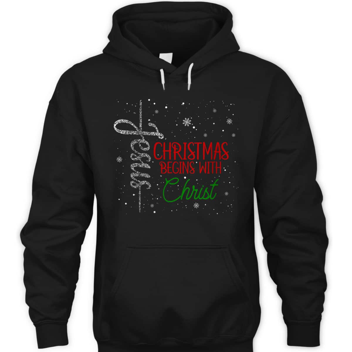 Christmas Begins With Christ Jesus Snowflake Christian Religious T-Shirt Christmas Begins With Christ Jesus Snowflake Christian Religious T-Shirt