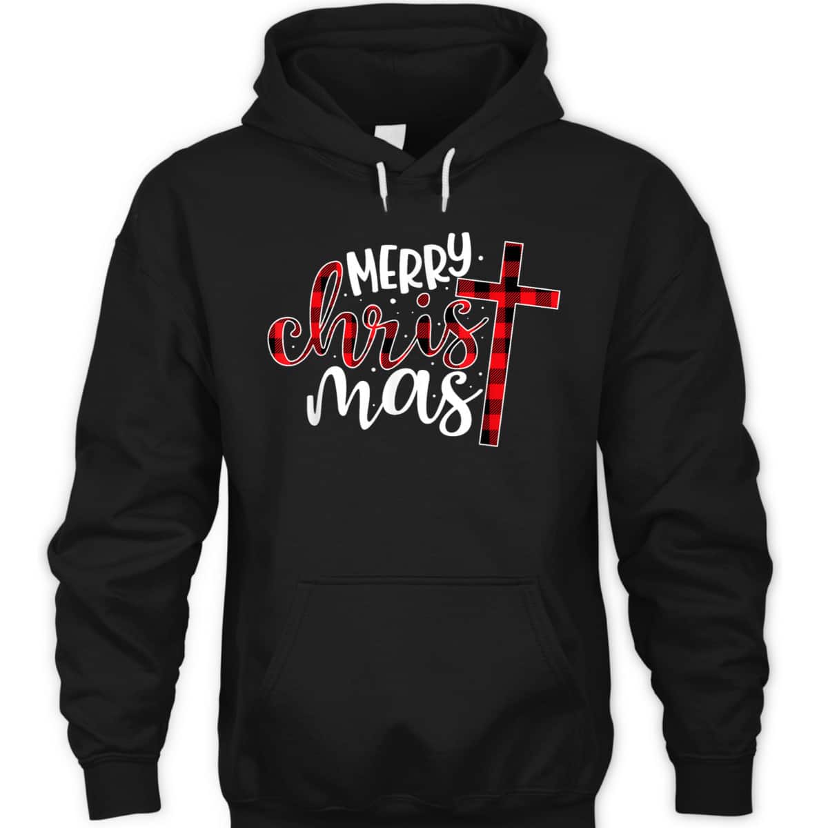 Buffalo Plaid Merry Christmas Christian Cross T-Shirt Buffalo Plaid Merry Christmas Christian Cross T-Shirt