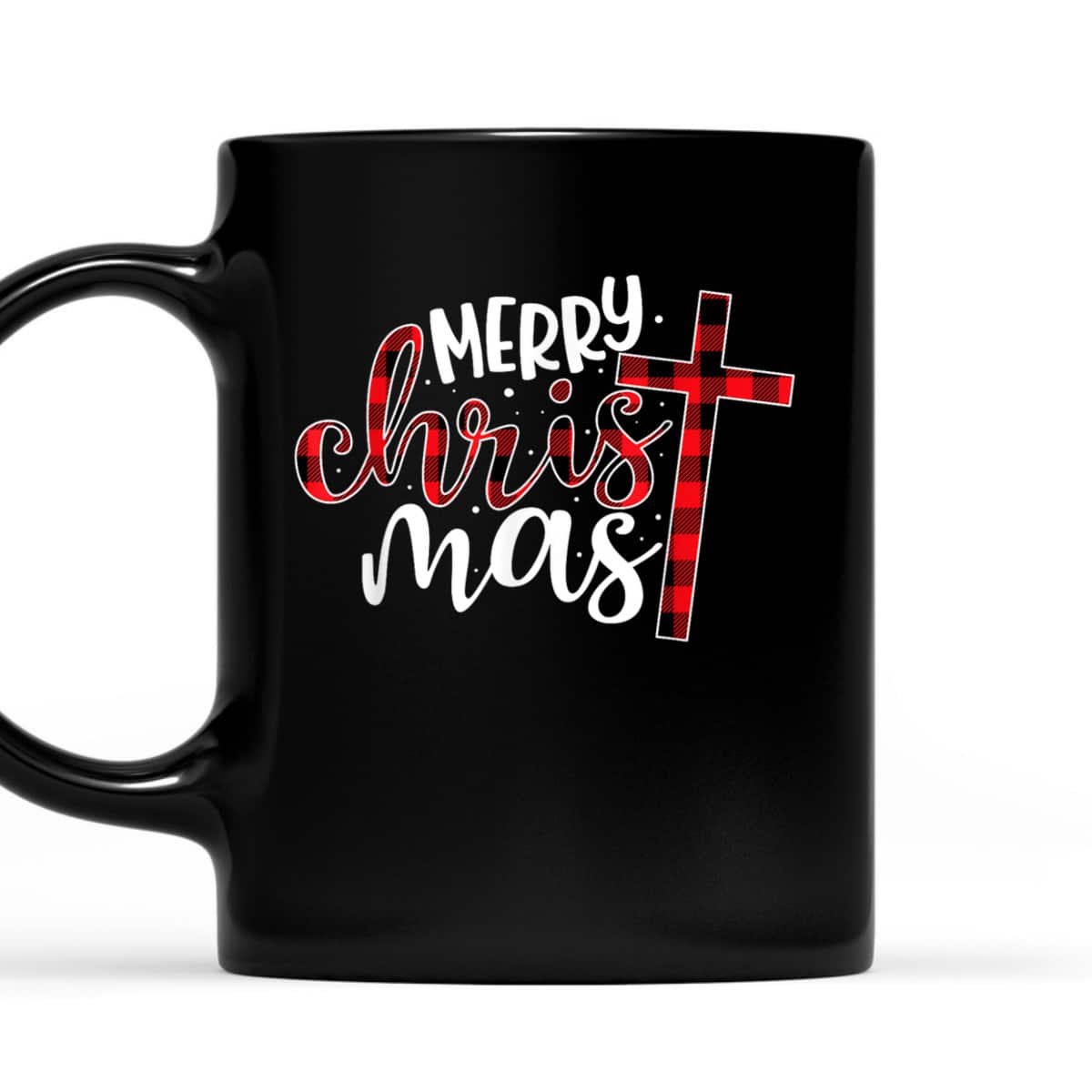 Buffalo Plaid Merry Christmas Christian Cross T-Shirt Buffalo Plaid Merry Christmas Christian Cross T-Shirt