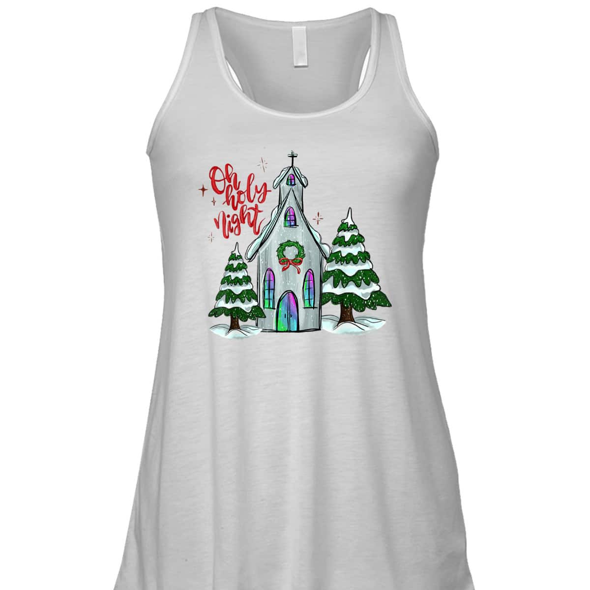 Christian Christmas Oh Holy Night Xmas Church Silent Night T-Shirt