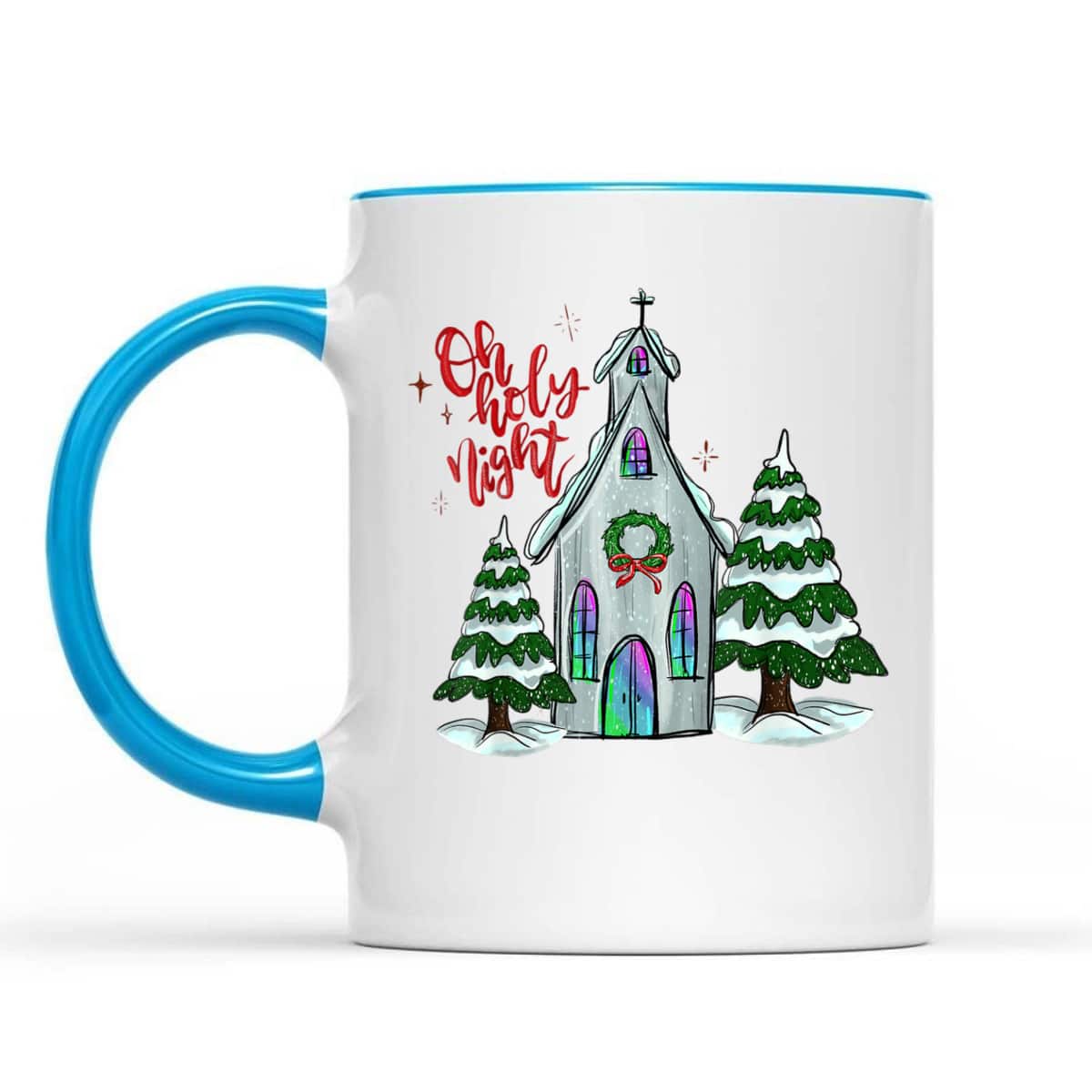 Christian Christmas Oh Holy Night Xmas Church Silent Night T-Shirt