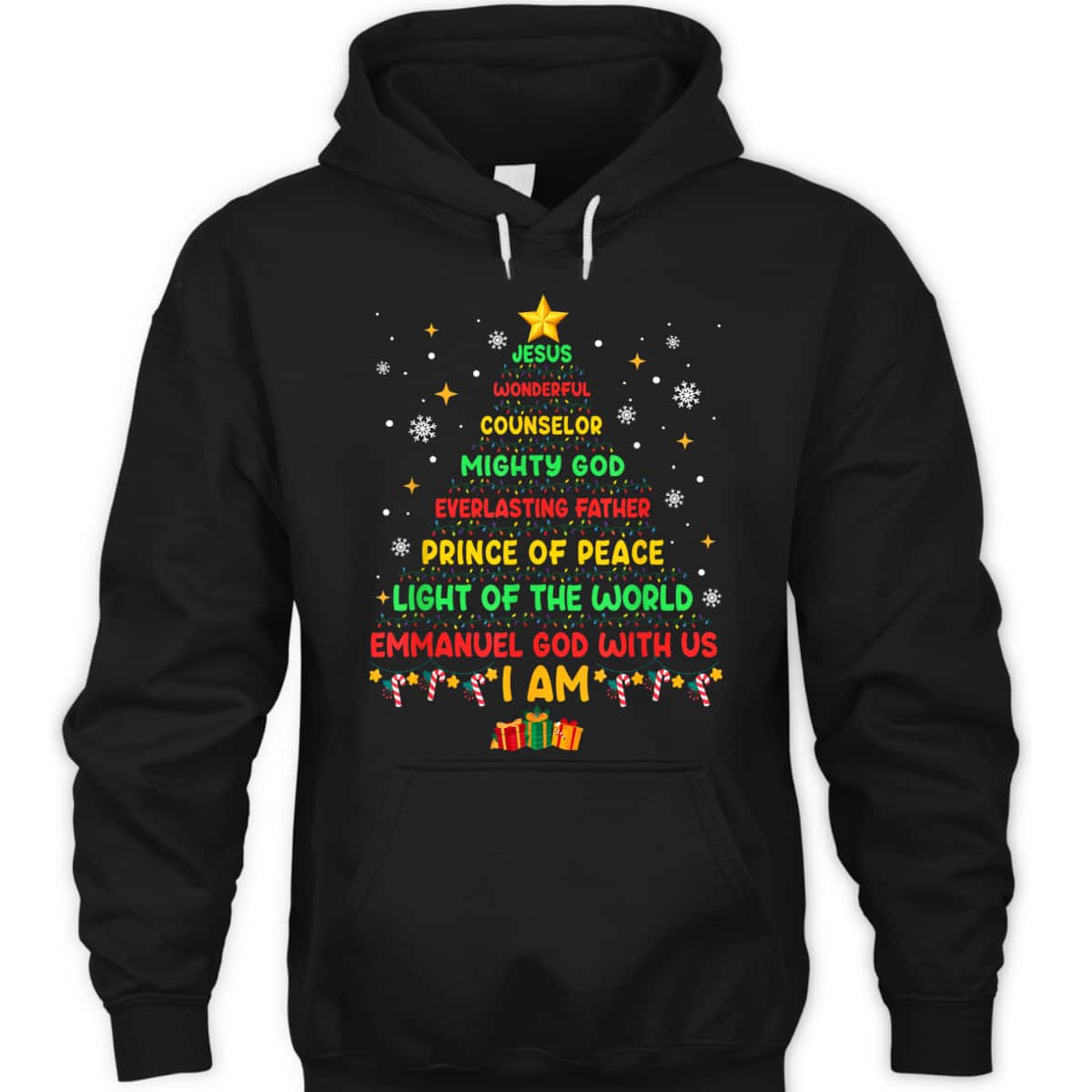 Jesus Wonderful Counselor Mighty God Xmas Christian Christmas T-Shirt Jesus Wonderful Counselor Mighty God Xmas Christian Christmas T-Shirt