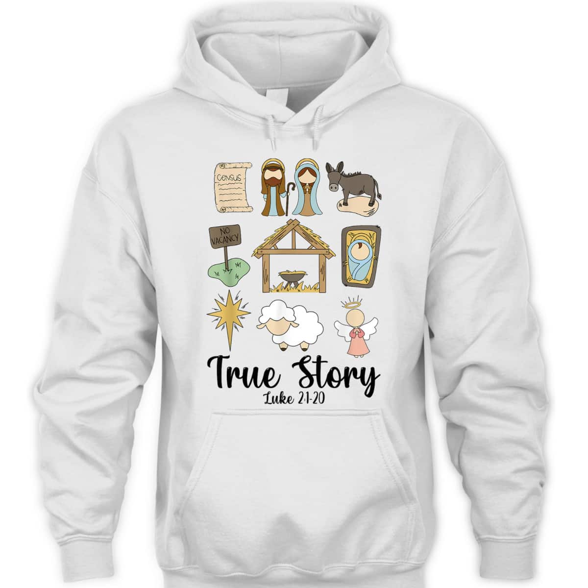 True Xmas Story Nativity Christmas Christian Jesus Bible Verse Luke 21:20 T-Shirt True Xmas Story Nativity Christmas Christian Jesus Bible Verse Luke 21:20 T-Shirt