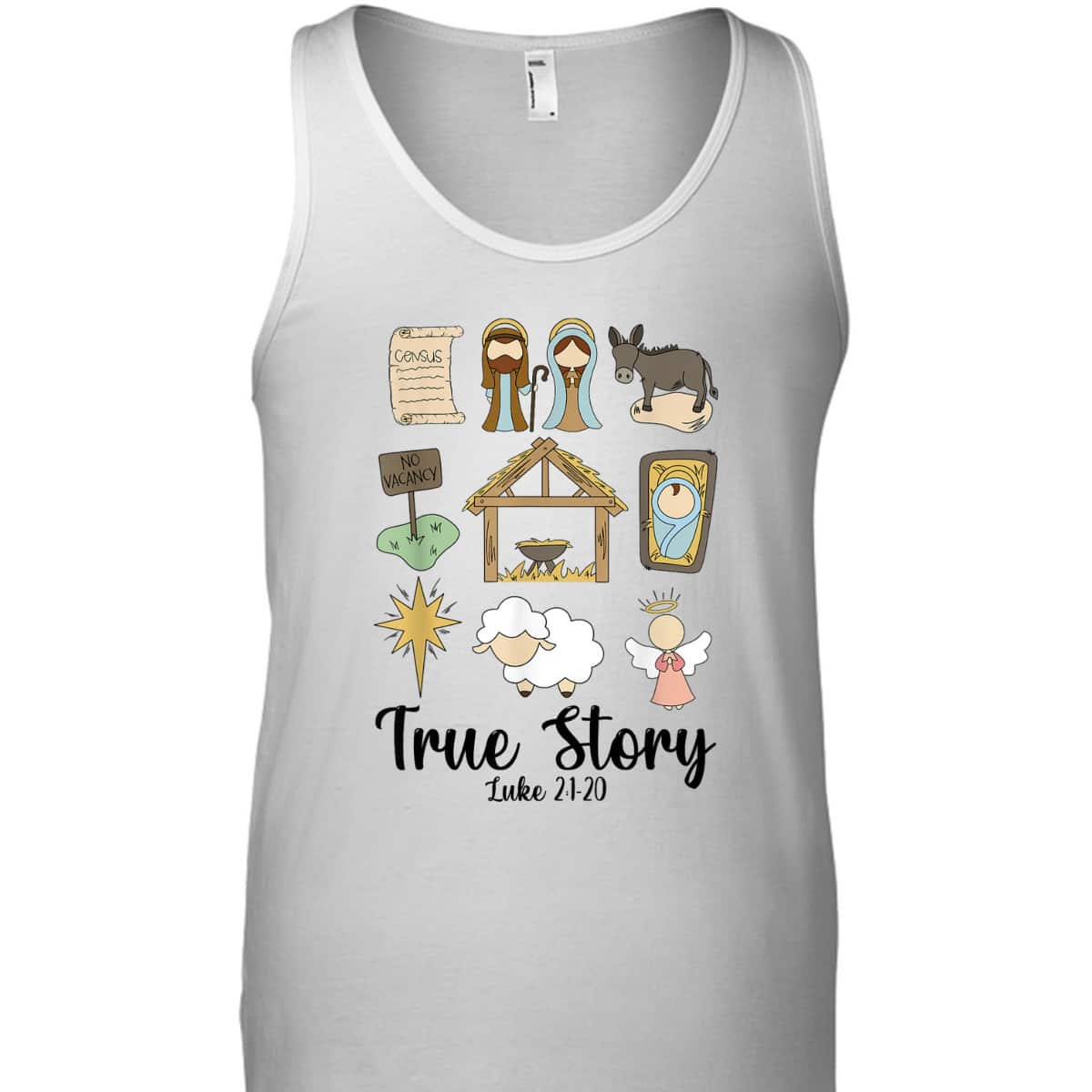 True Xmas Story Nativity Christmas Christian Jesus Bible Verse Luke 21:20 T-Shirt True Xmas Story Nativity Christmas Christian Jesus Bible Verse Luke 21:20 T-Shirt