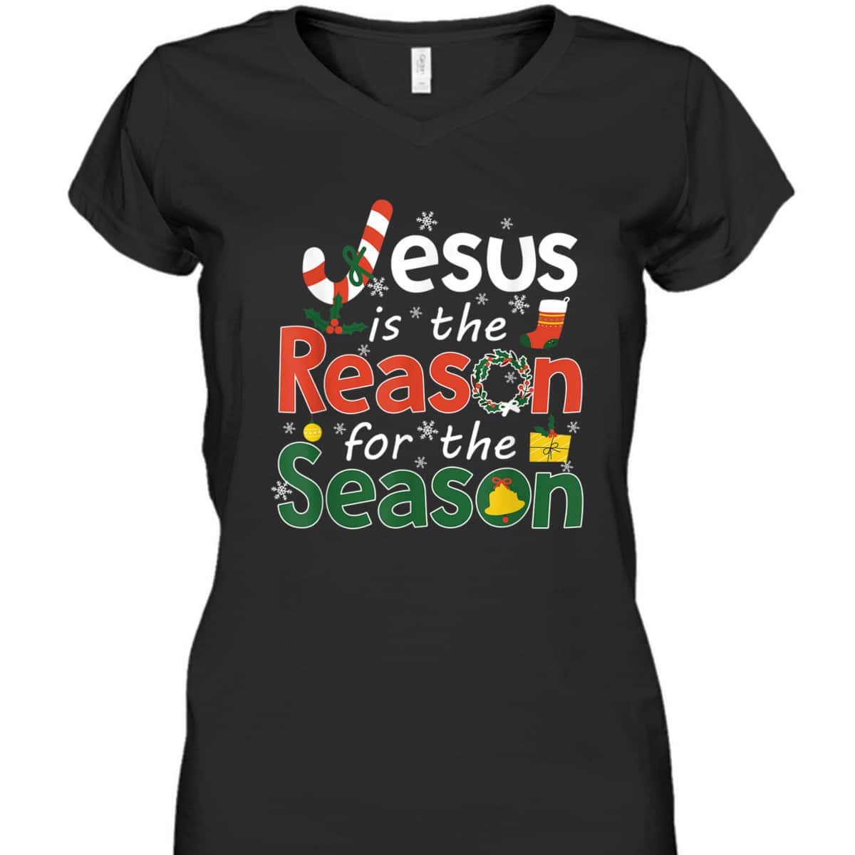 Jesus Is The Reason For The Season T-Shirt Faith Christian Christmas Jesus Is The Reason For The Season T-Shirt Faith Christian Christmas