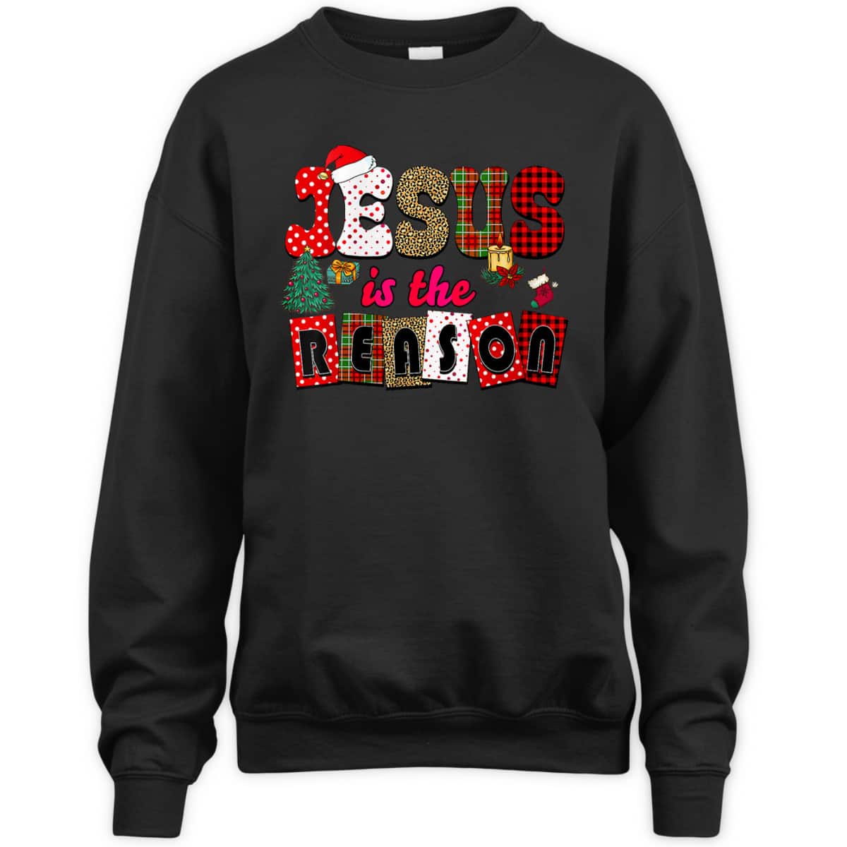Merry Christmas Jesus The Reason Christian Faith Xmas Tree T-Shirt Merry Christmas Jesus The Reason Christian Faith Xmas Tree T-Shirt