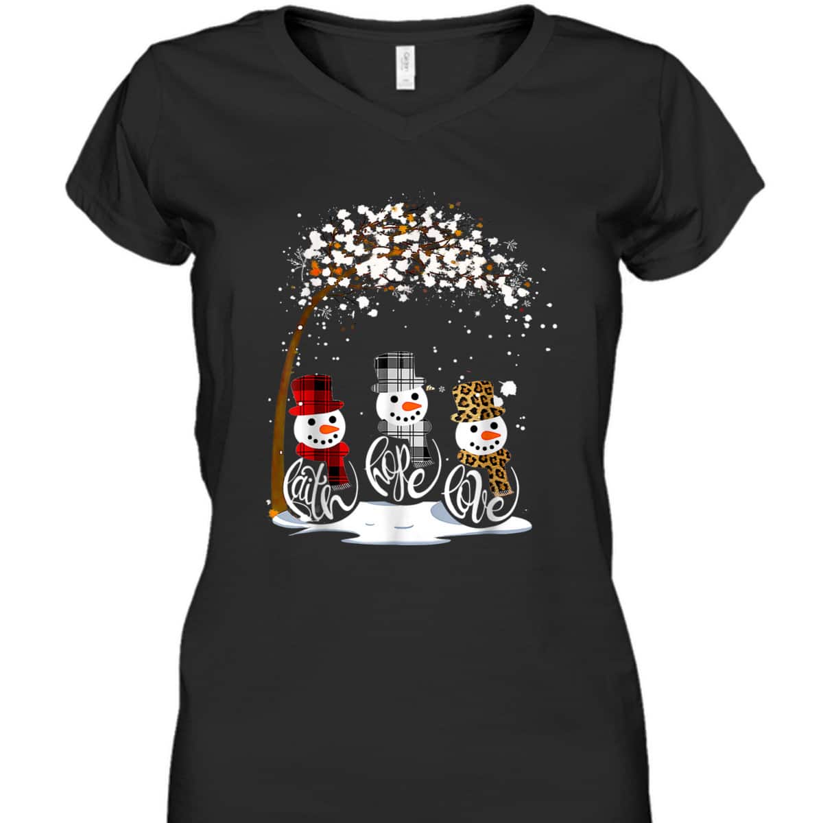 Christmas Faith Hope Love Snowman Funny Xmas For Christian T-Shirt Christmas Faith Hope Love Snowman Funny Xmas For Christian T-Shirt