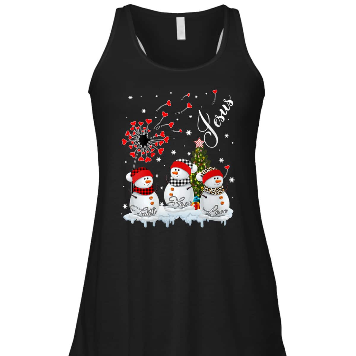 Merry Christmas Faith Hope Love Snowman Christian Cross Xmas T-Shirt Merry Christmas Faith Hope Love Snowman Christian Cross Xmas T-Shirt