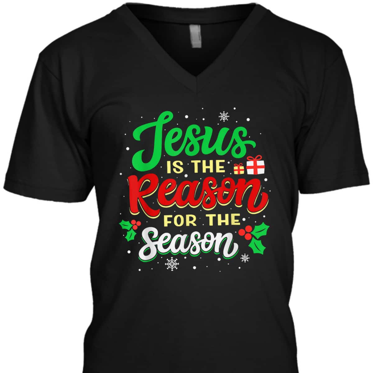 Christian Jesus The Reason Xmas Holiday Season T-Shirt Christmas Gifts