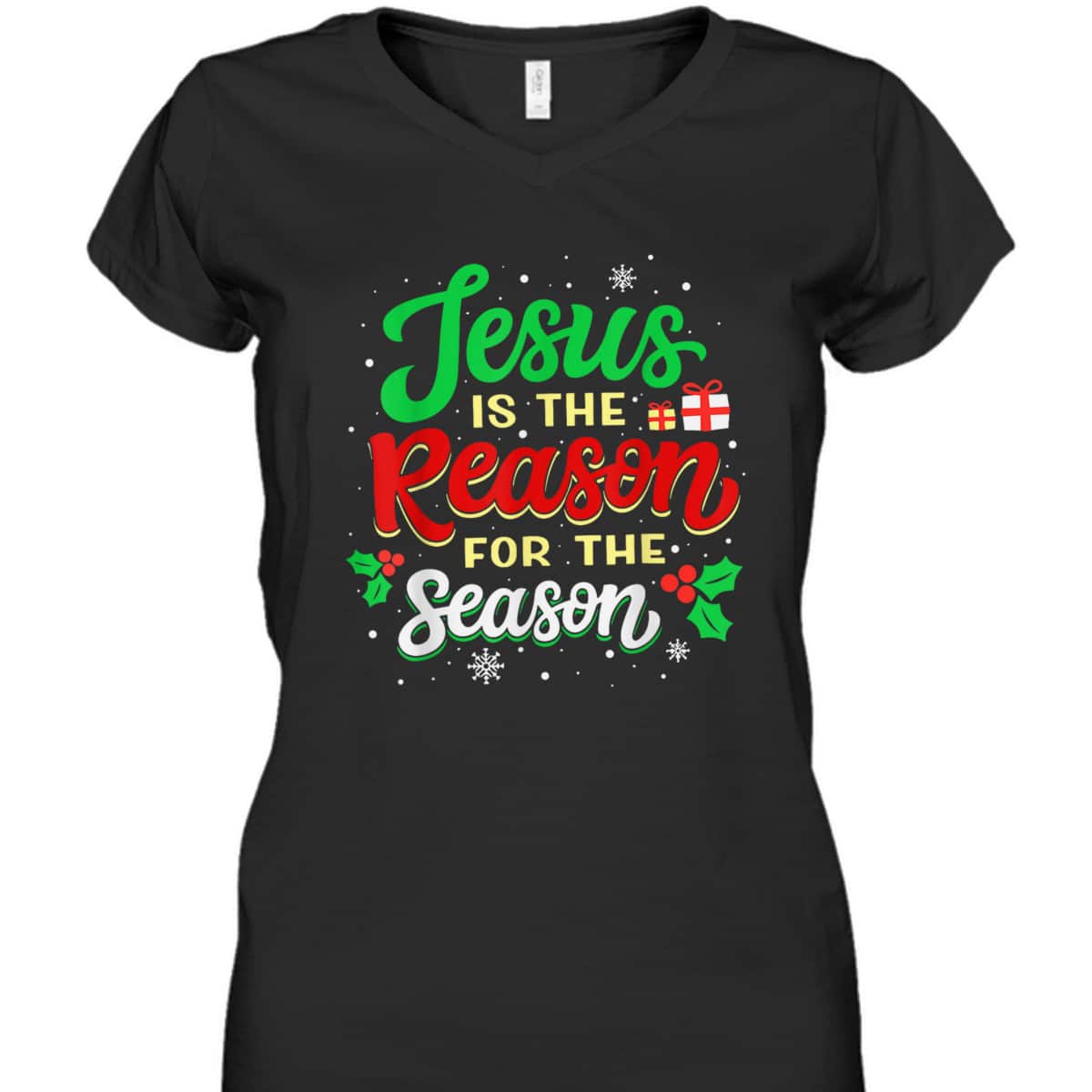 Christian Jesus The Reason Xmas Holiday Season T-Shirt Christmas Gifts