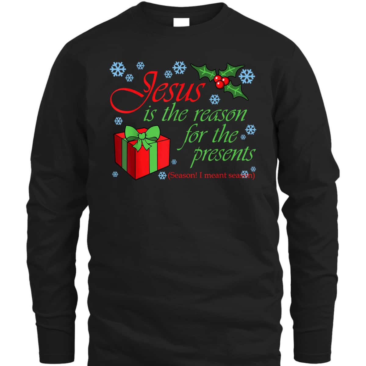 Christian Christmas T-Shirt Jesus The Reason Xmas Holiday Season Gifts