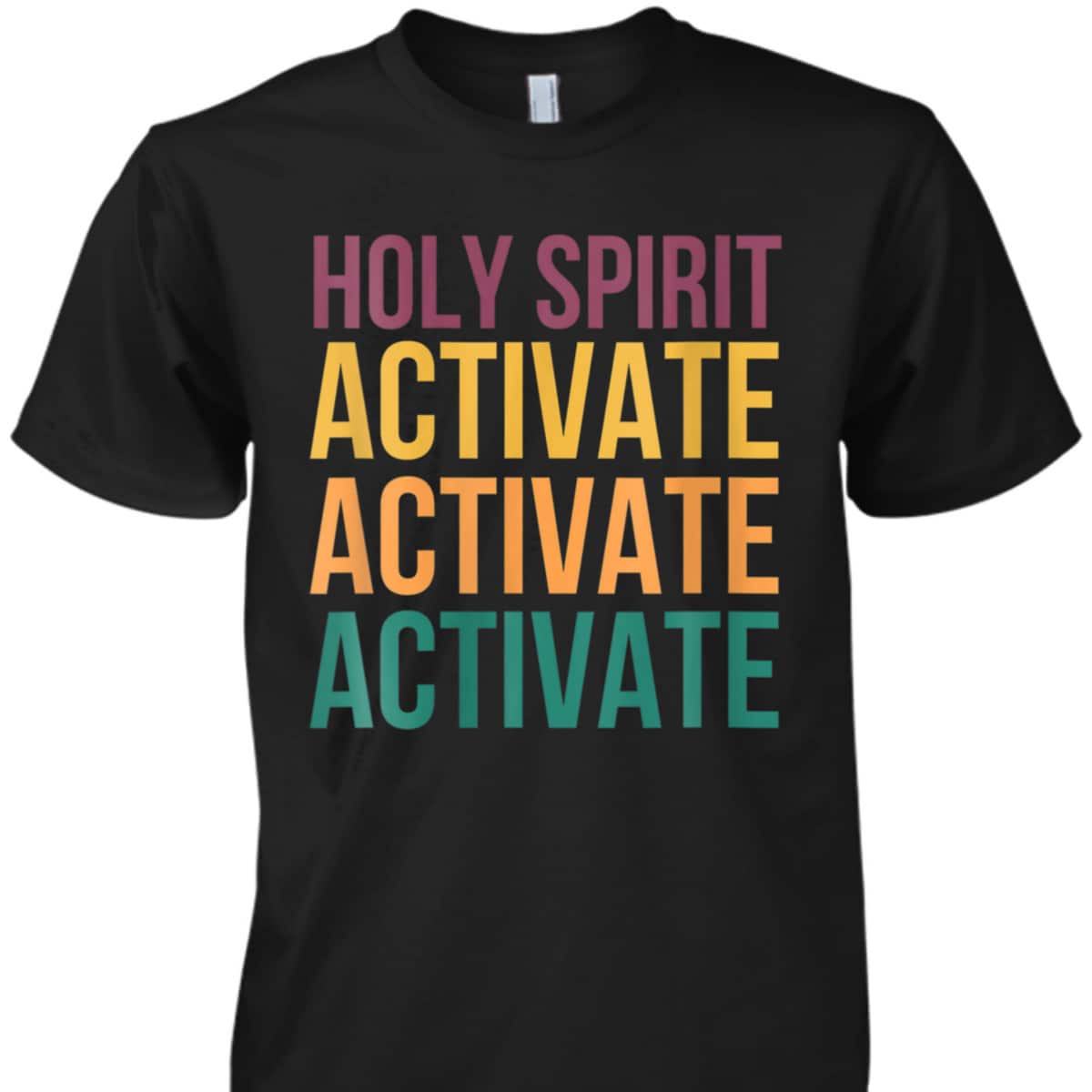 Funny Christian Meme Saying Holy Spirit Activate Jesus T-Shirt