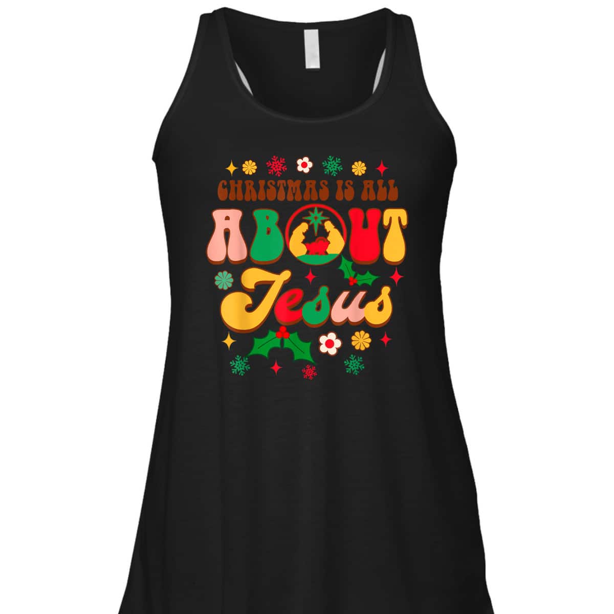 Christian Christmas Xmas Vibes Christmas Is All About Jesus T-Shirt