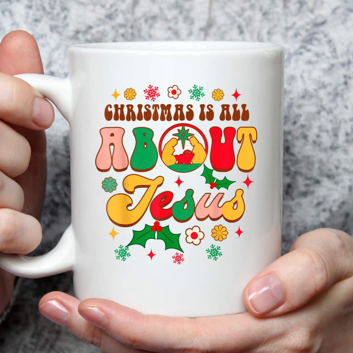 Christian Christmas Xmas Vibes Christmas Is All About Jesus T-Shirt