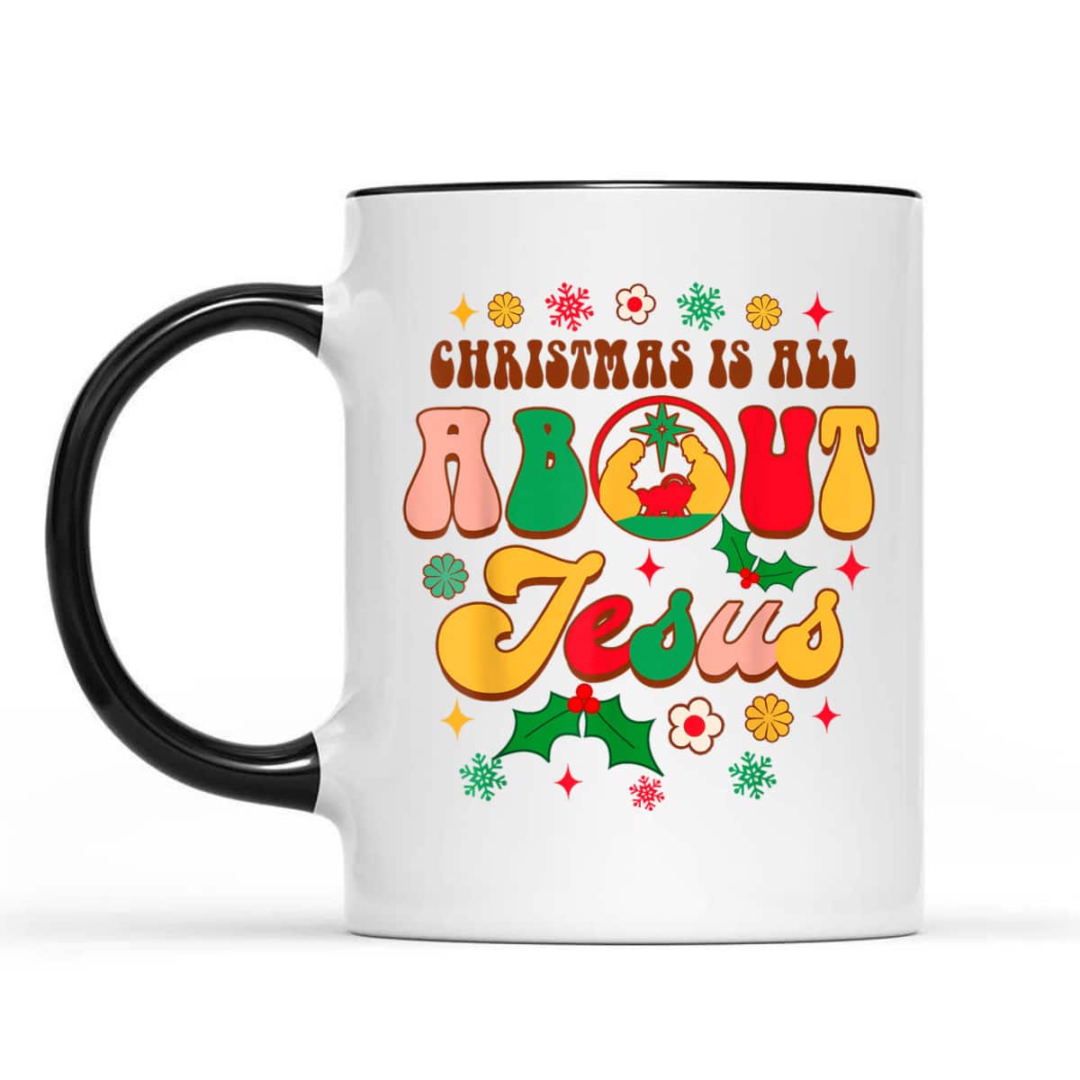 Christian Christmas Xmas Vibes Christmas Is All About Jesus T-Shirt Christian Christmas Xmas Vibes Christmas Is All About Jesus T-Shirt