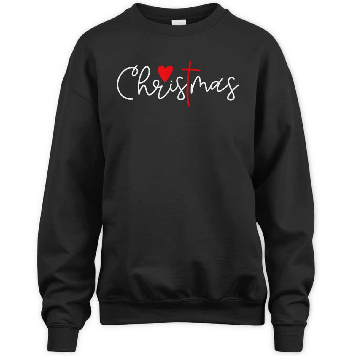 Cross Christmas Cute X Mas Pajama Christian Jesus Faith T-Shirt
