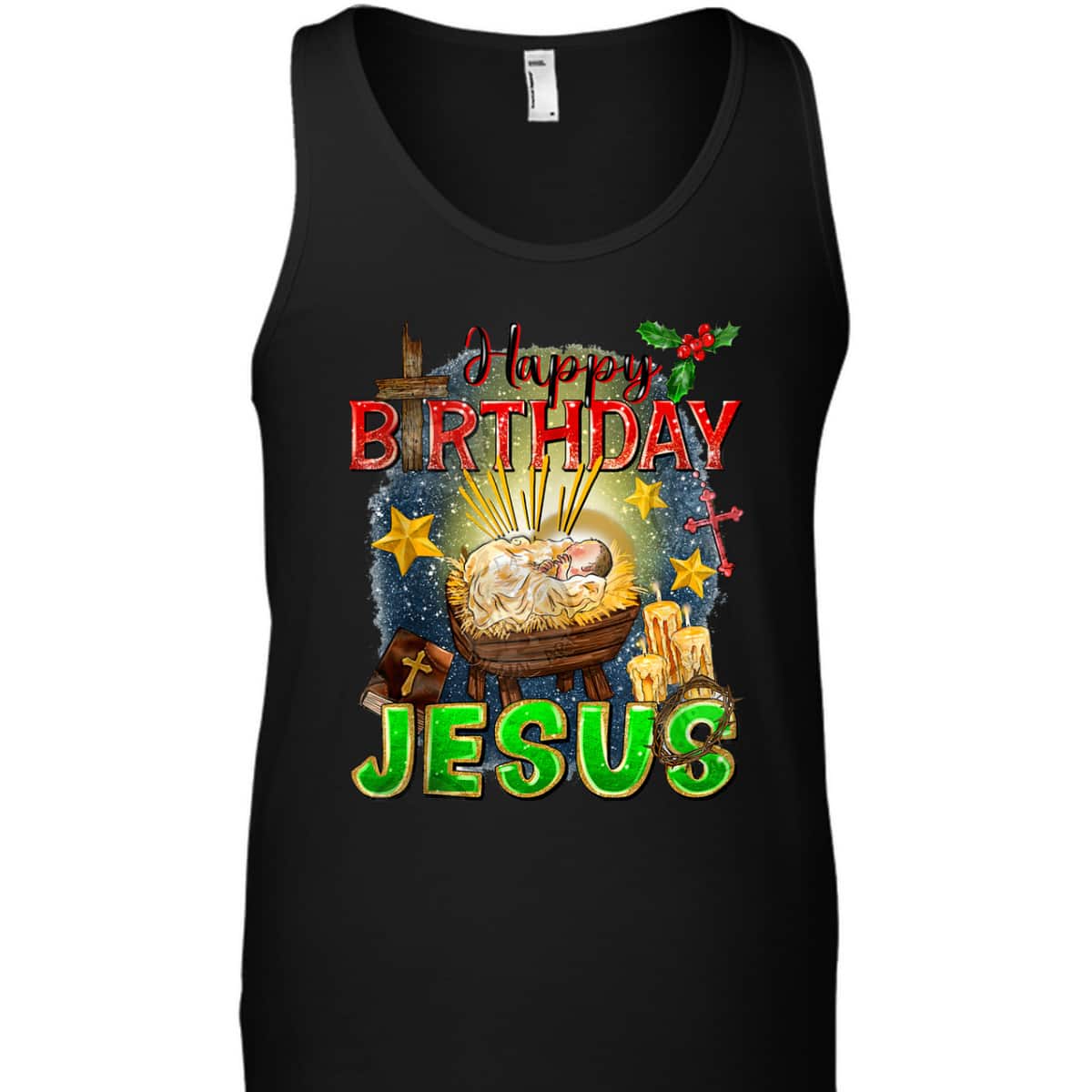 Christian Happy Birthday Jesus Christ Xmas Merry Christmas T-Shirt Christian Happy Birthday Jesus Christ Xmas Merry Christmas T-Shirt