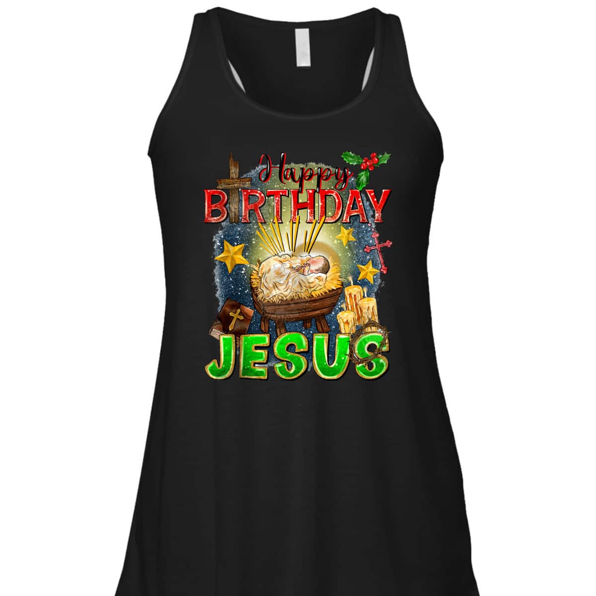 Christian Happy Birthday Jesus Christ Xmas Merry Christmas T-Shirt