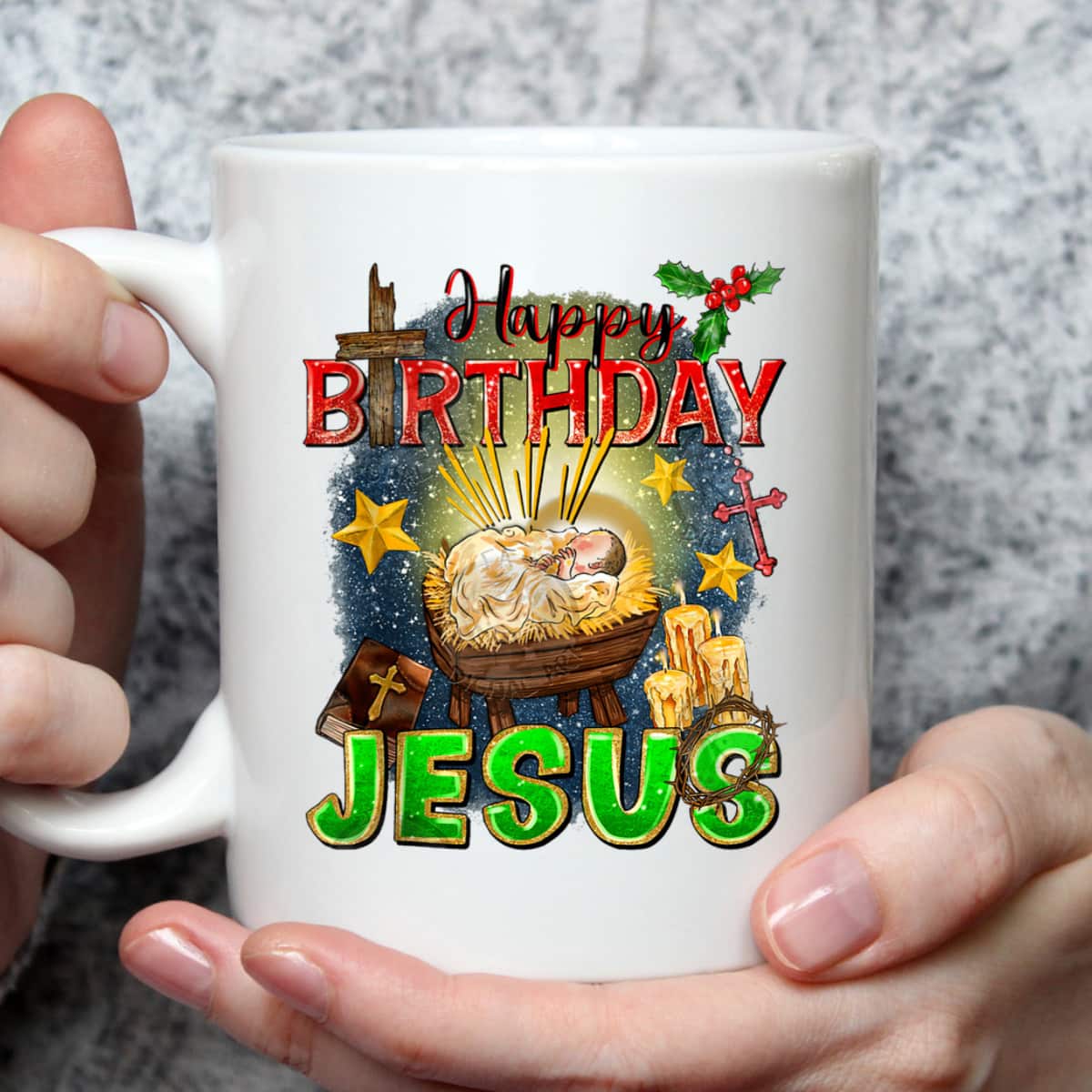 Christian Happy Birthday Jesus Christ Xmas Merry Christmas T-Shirt