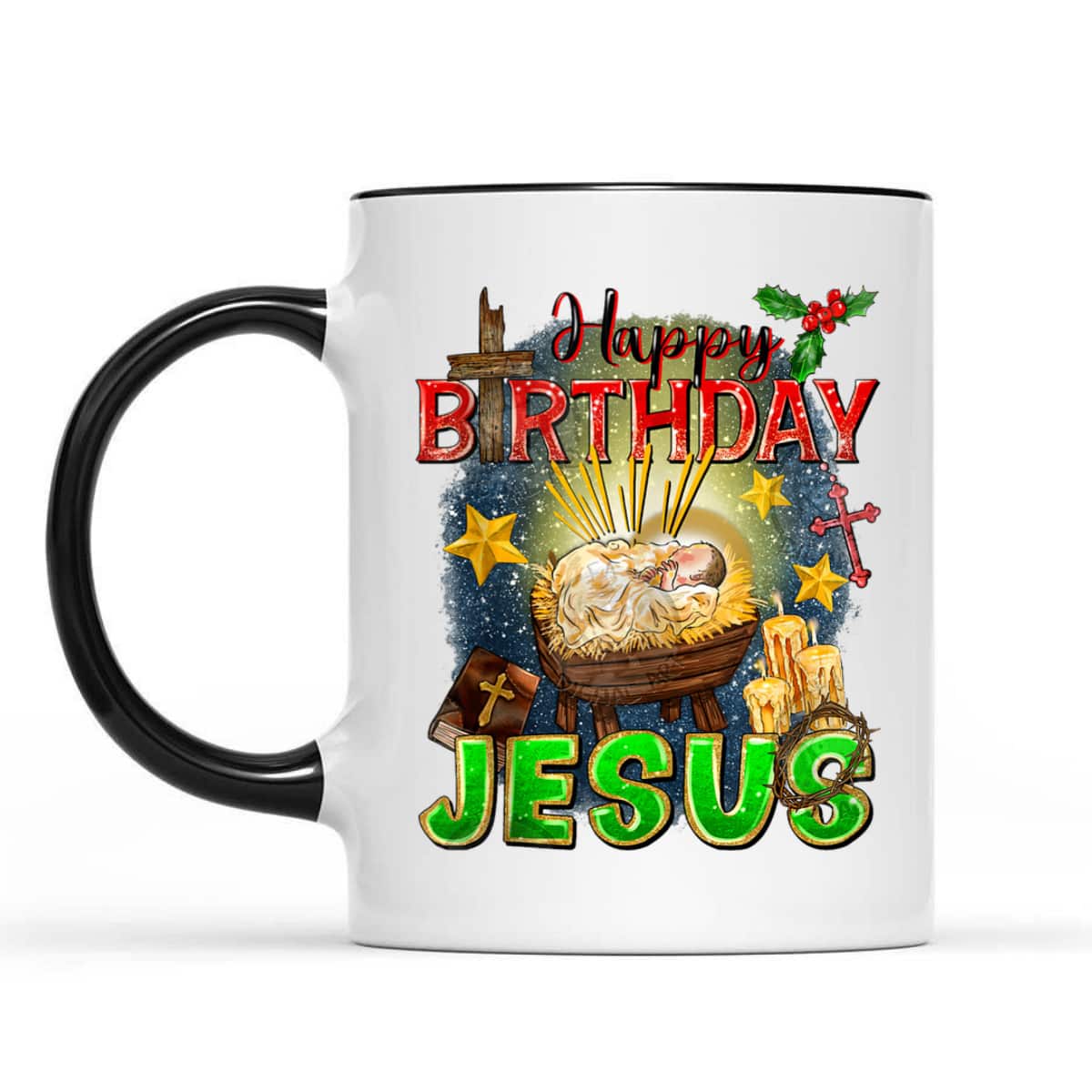 Christian Happy Birthday Jesus Christ Xmas Merry Christmas T-Shirt