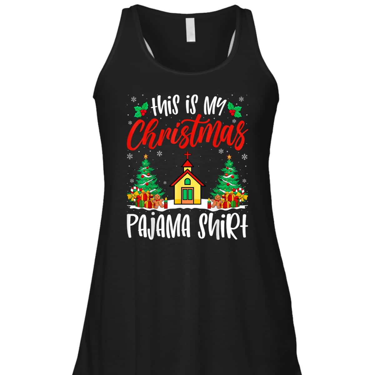 Church Xmas Pajama Christian Church Christmas Holiday T-Shirt
