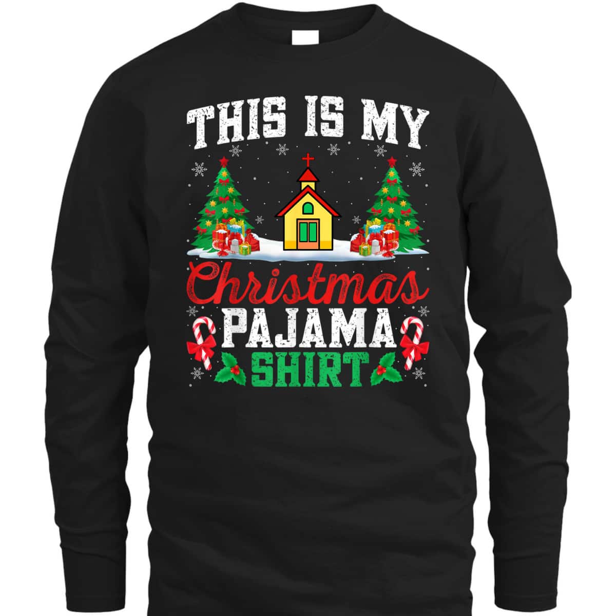 Christian Church Christmas Pajama Pastor Xmas Party T-Shirt