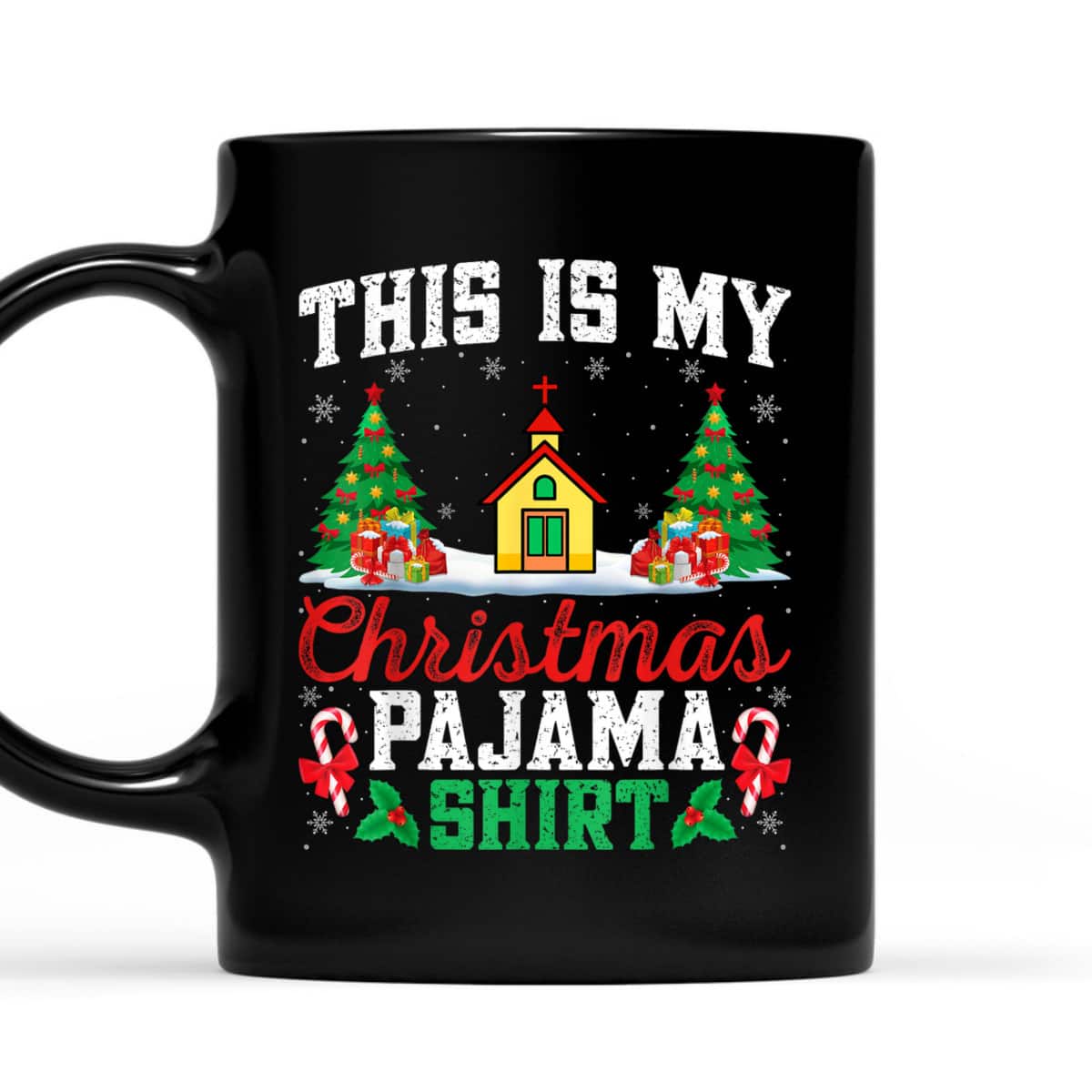 Christian Church Christmas Pajama Pastor Xmas Party T-Shirt