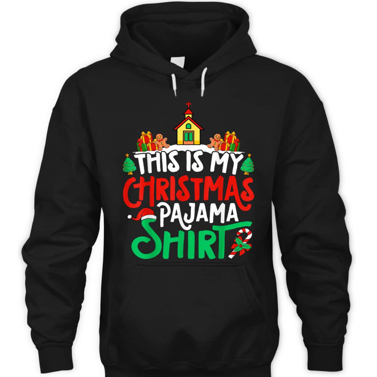Christian Church Christmas Pajama Church Xmas Party T-Shirt
