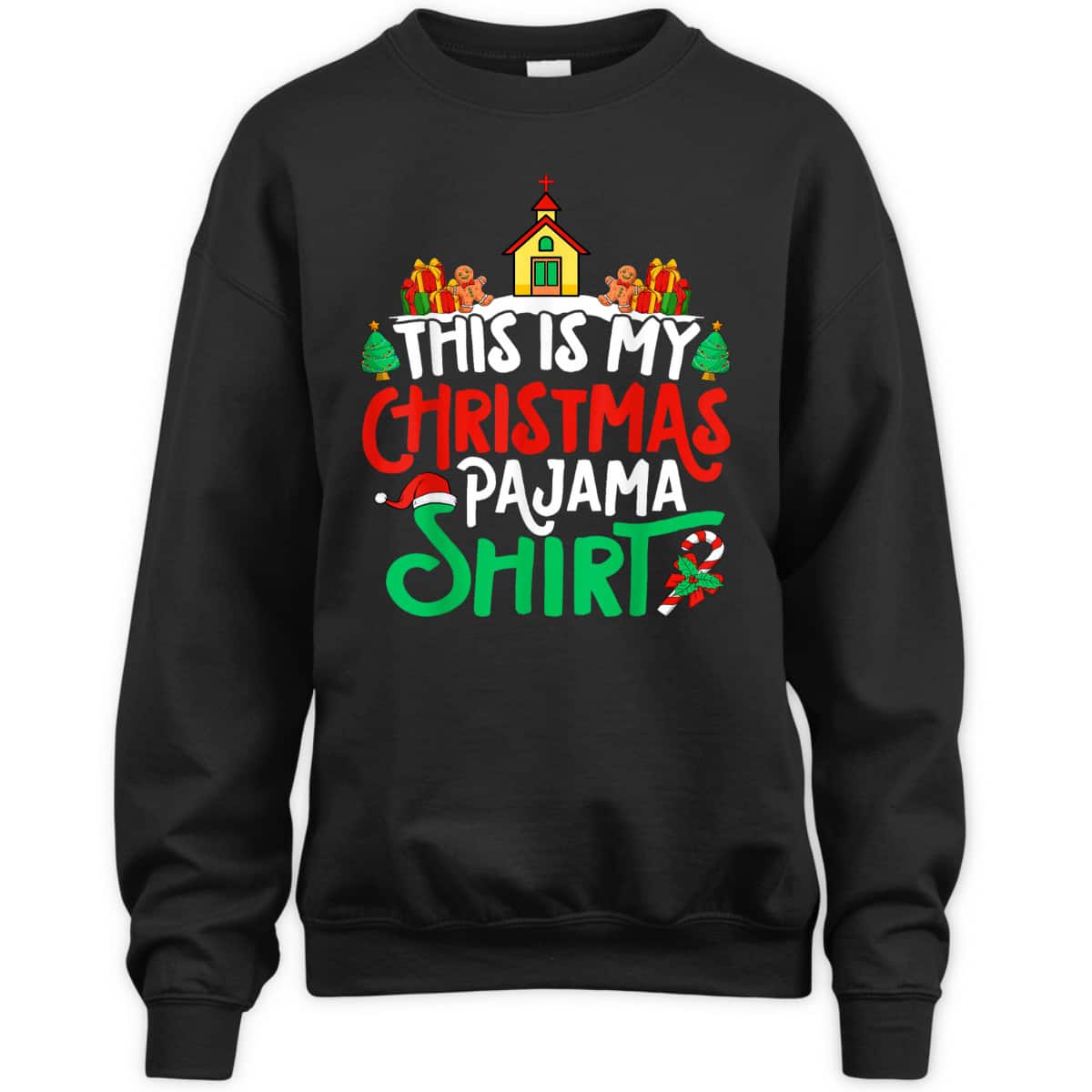 Christian Church Christmas Pajama Church Xmas Party T-Shirt