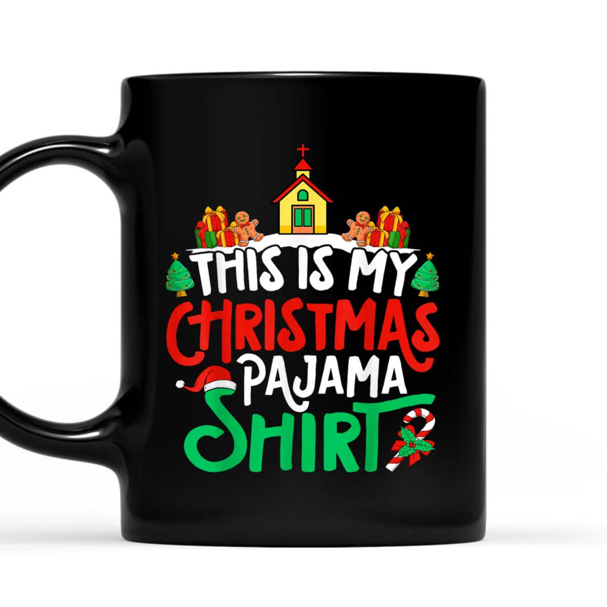 Christian Church Christmas Pajama Church Xmas Party T-Shirt