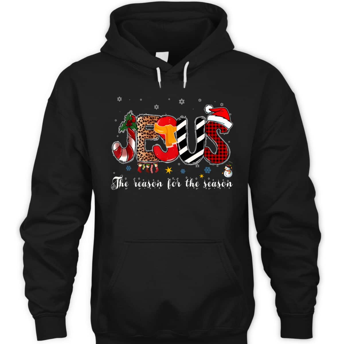 Christian Jesus Is The Reason For The Season Christmas Santa T-Shirt