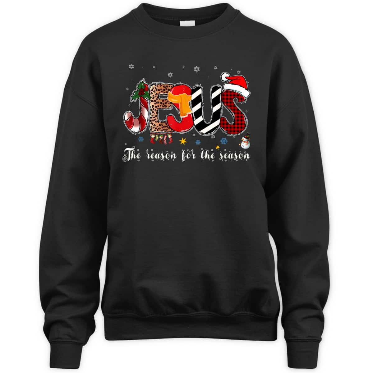 Christian Jesus Is The Reason For The Season Christmas Santa T-Shirt