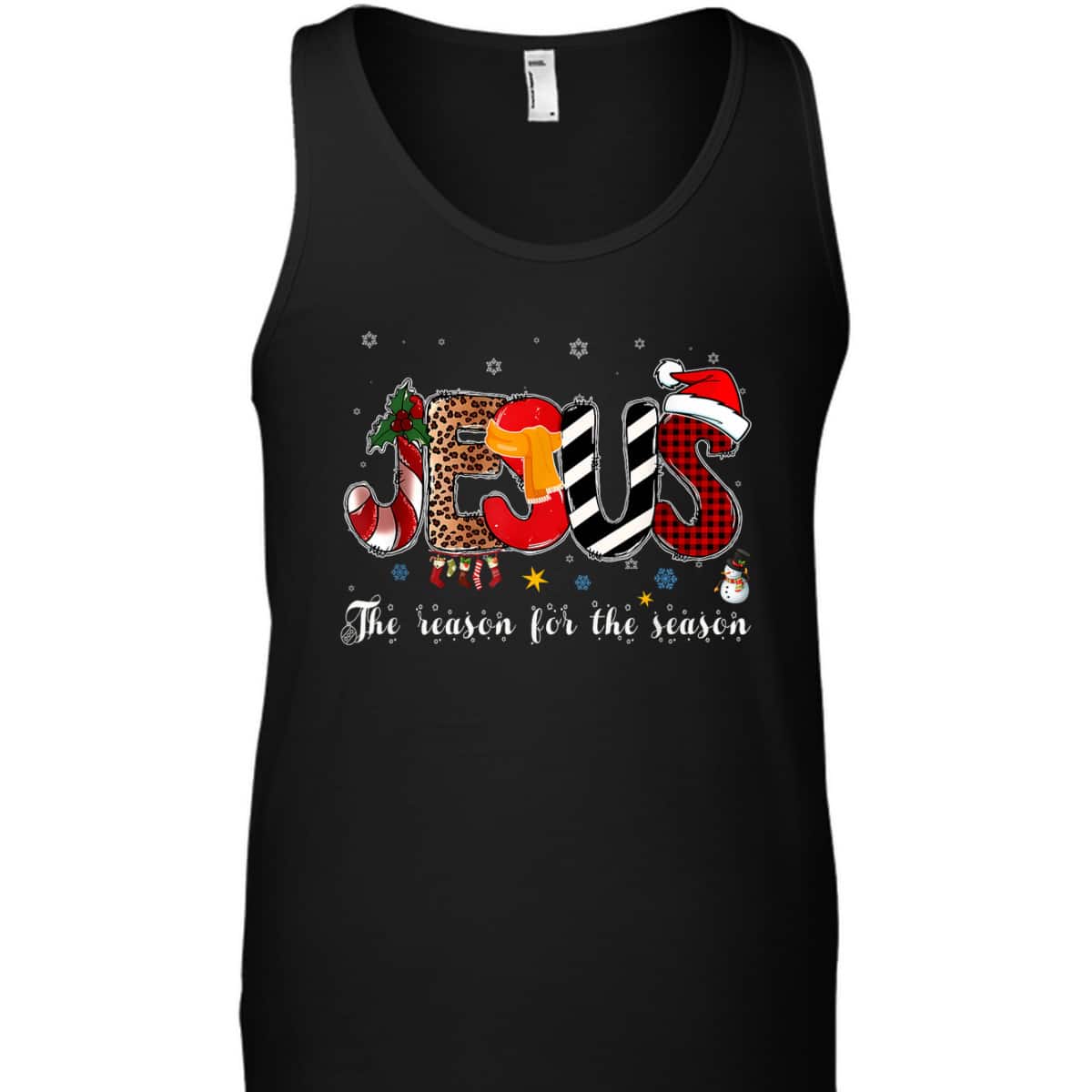 Christian Jesus Is The Reason For The Season Christmas Santa T-Shirt