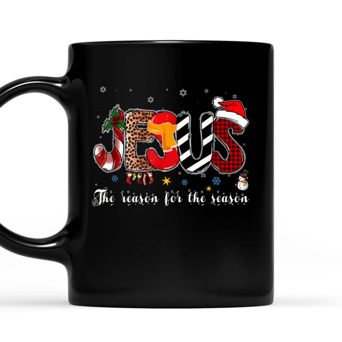 Christian Jesus Is The Reason For The Season Christmas Santa T-Shirt
