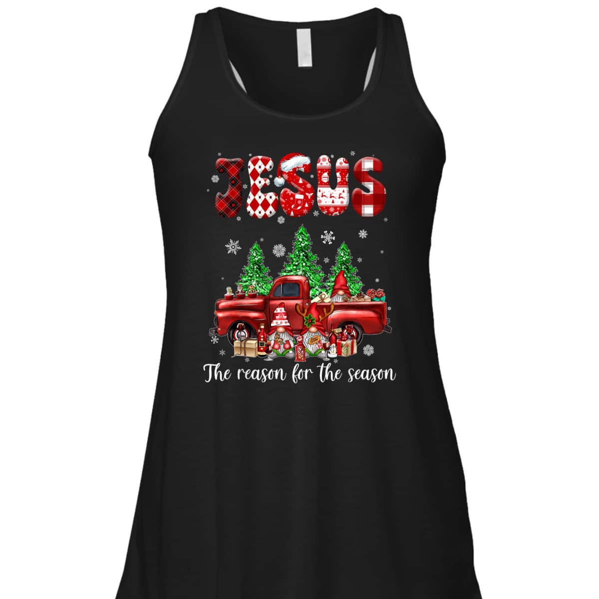 Christian Jesus The Reason Xmas Holiday Season Christmas Red Truck T-Shirt
