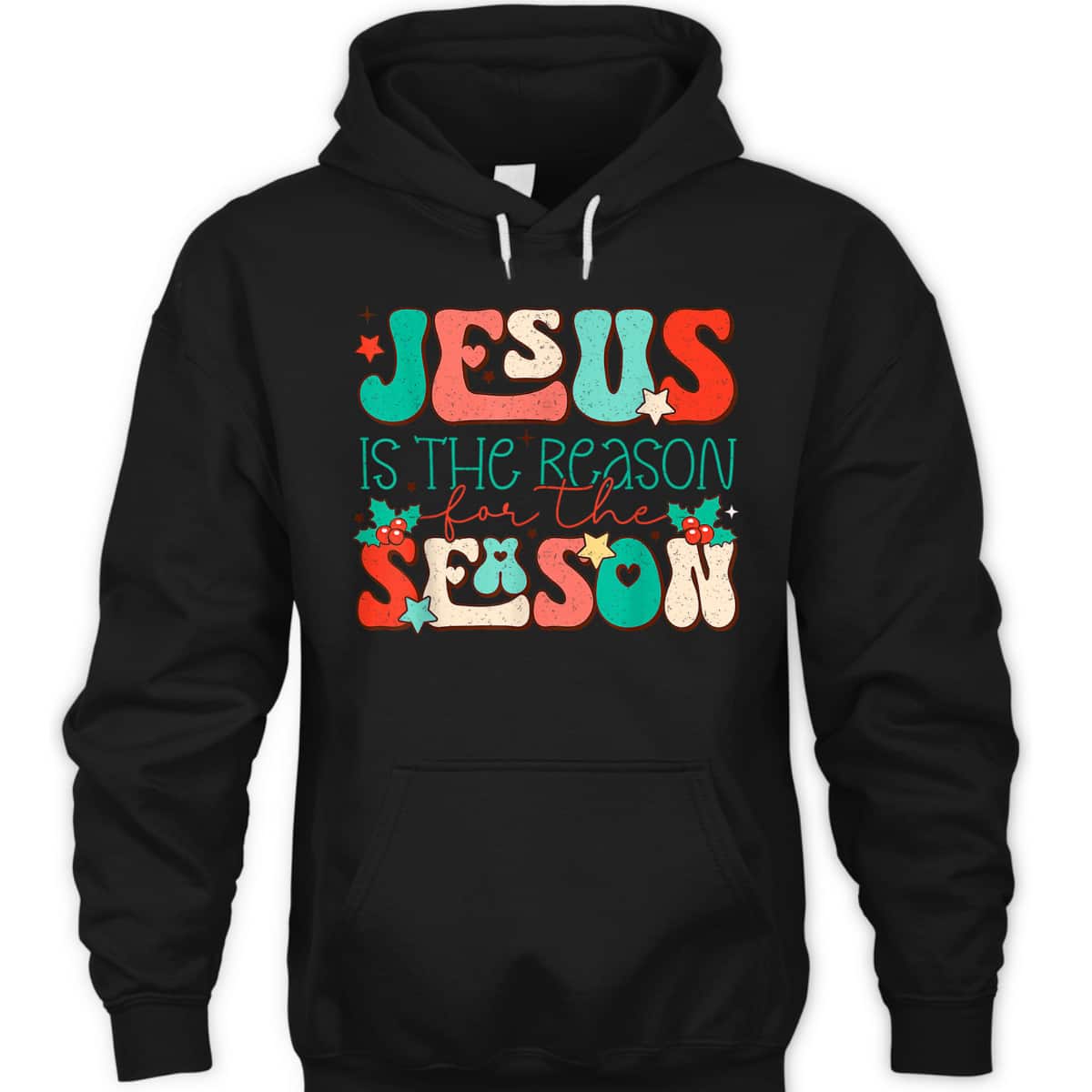 Christian Religious T-Shirt Jesus The Reason Xmas Holiday Season Christmas Gifts