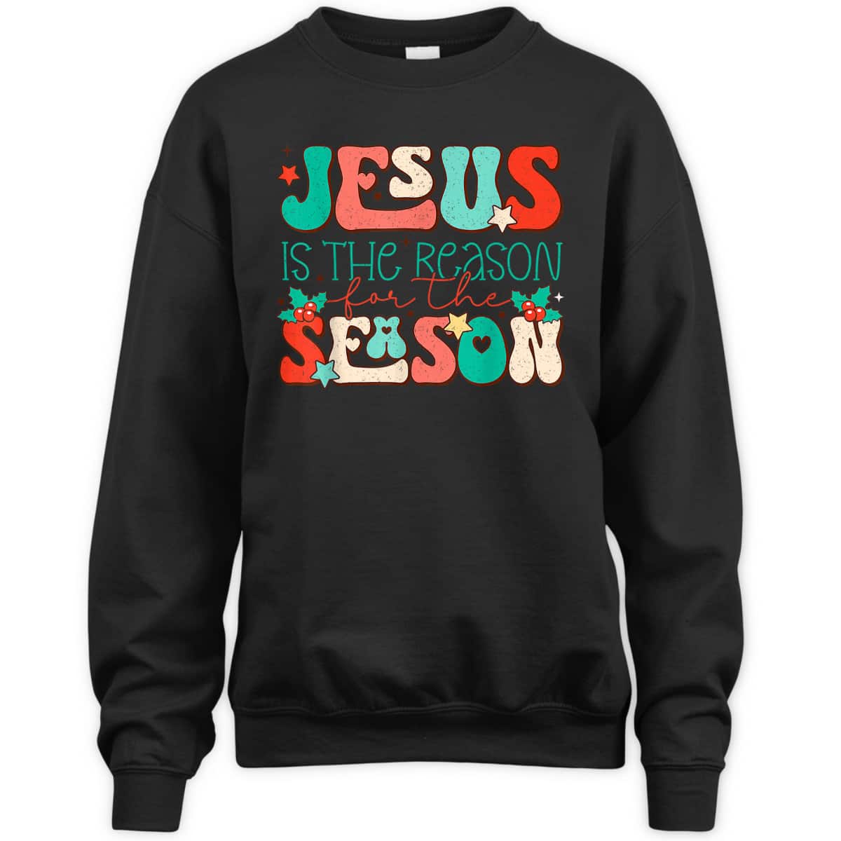 Christian Religious T-Shirt Jesus The Reason Xmas Holiday Season Christmas Gifts